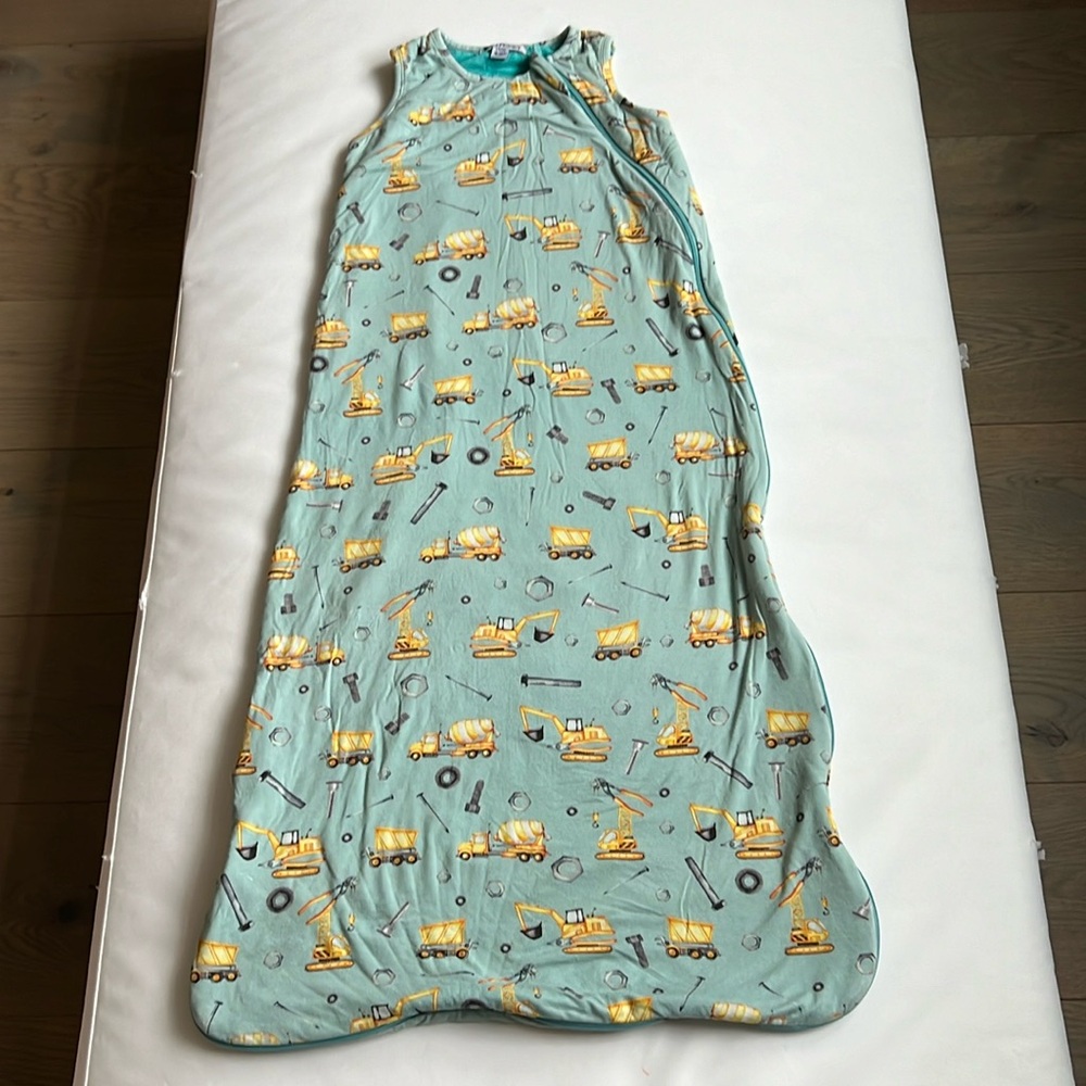 Posh Peanut Blue and Yellow Construction Sleep Sack